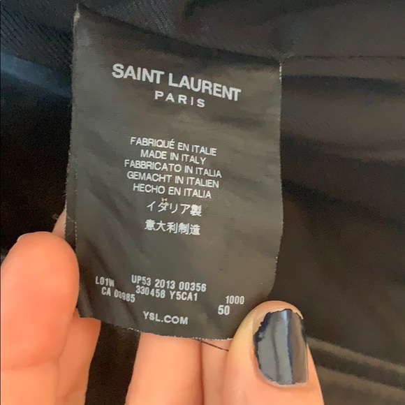 Hedi Slimane YSL Saint Laurent Moto Leather Jacket - Picture 3 of 6